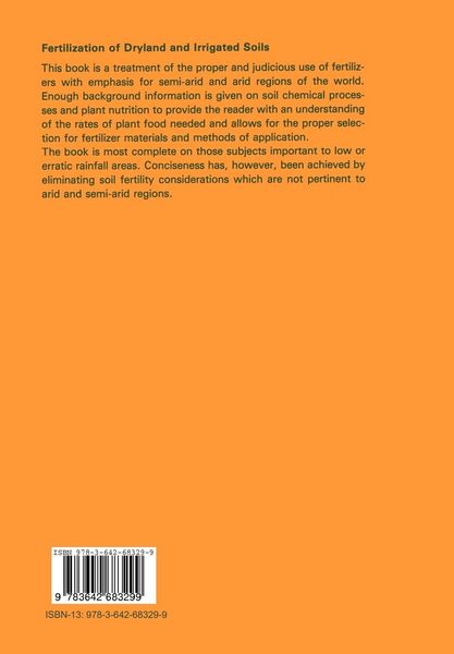 Produktbild: Fertilization of Dryland and Irrigated Soils