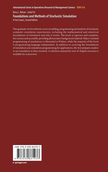 Produktbild: Foundations and Methods of Stochastic Simulation