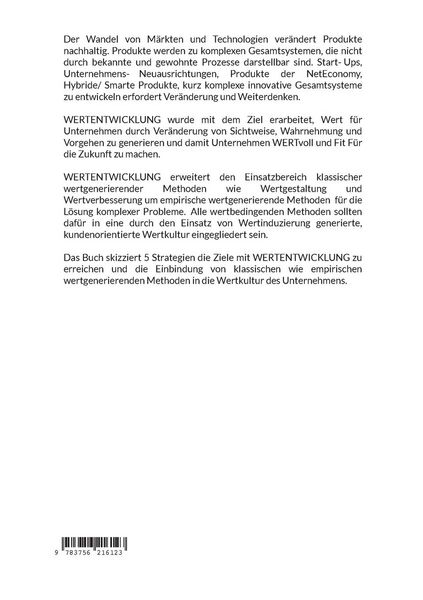 Produktbild: Unternehmen weiter entwickeln mit Wertentwicklung