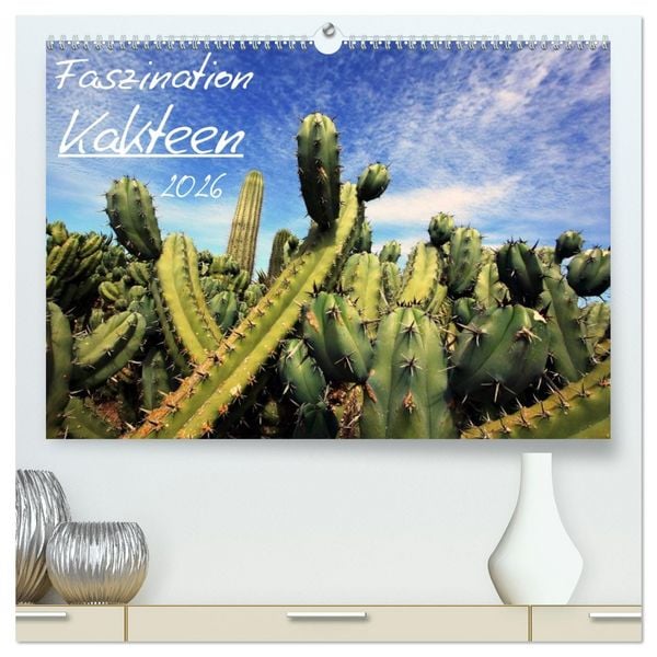 Produktbild: Faszination Kakteen (hochwertiger Premium Wandkalender 2026 DIN A2 quer), Kunstdruck in Hochglanz