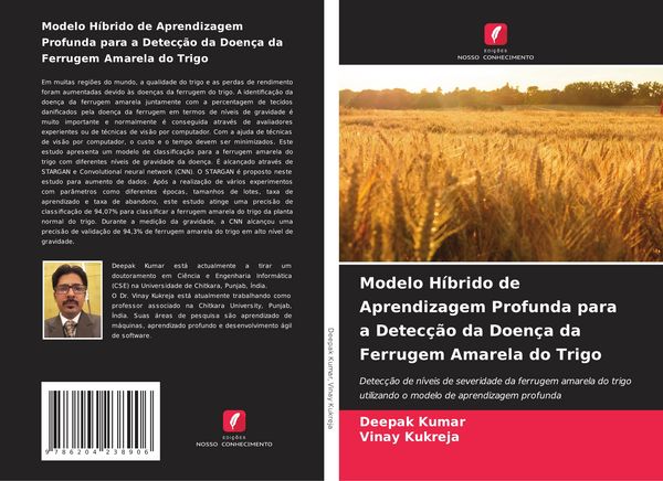 Produktbild: Modelo H&iacute;brido de Aprendizagem Profunda para a Detec&ccedil;&atilde;o da Doen&ccedil;a da Ferrugem Amarela do Trigo