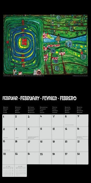 Produktbild: Hundertwasser Brosch&uuml;renkalender Art 2027