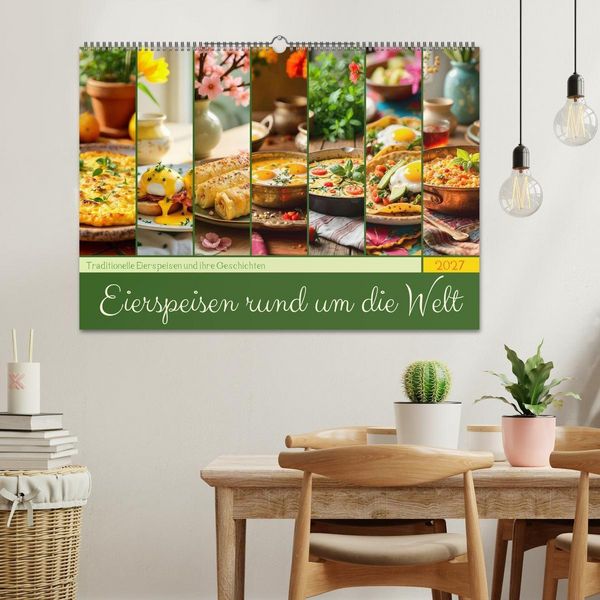 Produktbild: Eierspeisen rund um die Welt - Traditionelle Eierspeisen und ihre Geschichten (Wandkalender 2027 DIN A2 quer), CALVENDO Monatskalender