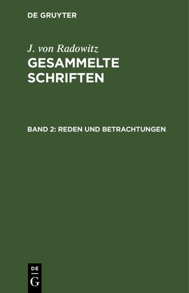 Produktbild: Reden und Betrachtungen
