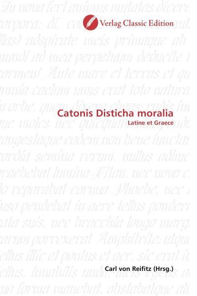 Produktbild: Catonis Disticha moralia