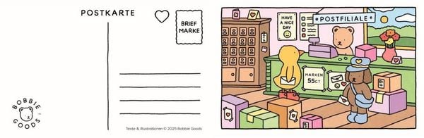 Produktbild: Bobbie Goods Postkarten Ausmalblock (offizielle deutsche Ausgabe)