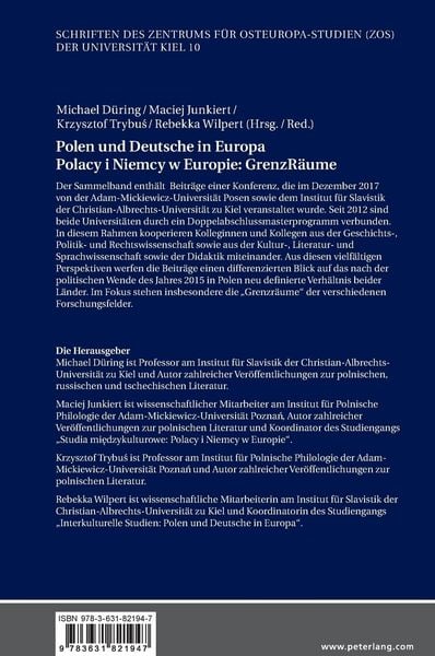 Produktbild: Polen und Deutsche in Europa / Polacy i Niemcy w Europie: GrenzR&auml;ume
