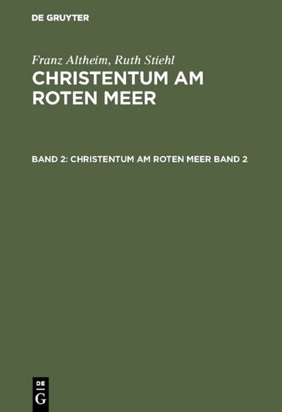 Produktbild: Christentum am Roten Meer. Band 2