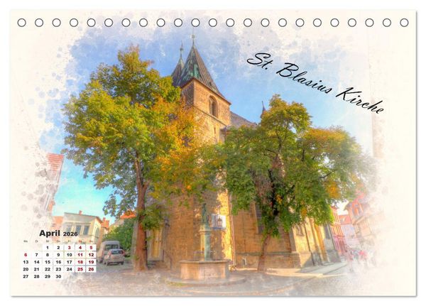 Produktbild: Quedlinburg-meine Stadt (Tischkalender 2026 DIN A5 quer), CALVENDO Monatskalender