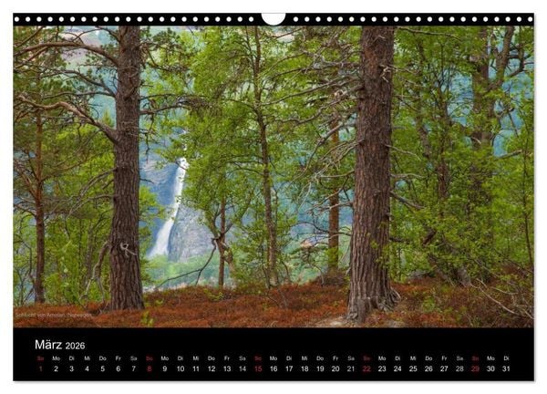 Produktbild: Naturwucht Skandinavien (Wandkalender 2026 DIN A3 quer), CALVENDO Monatskalender