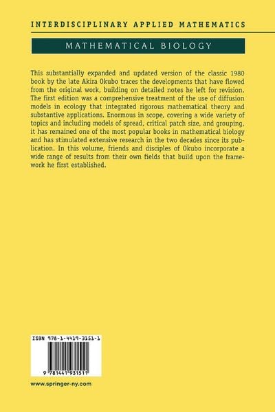 Produktbild: Diffusion and Ecological Problems: Modern Perspectives