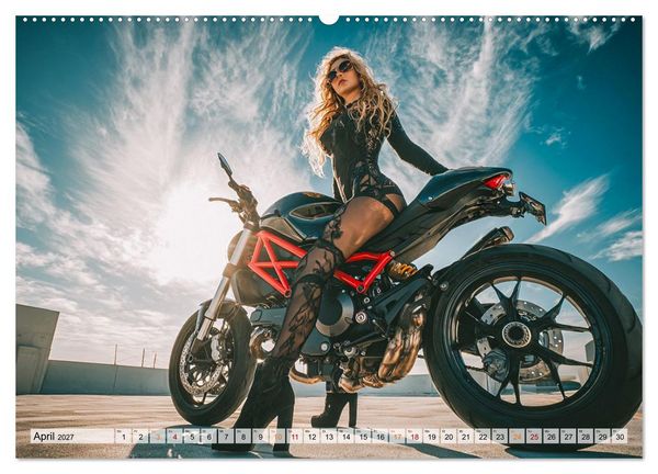 Produktbild: Schnelle Bikes und Starke Frauen (hochwertiger Premium Wandkalender 2027 DIN A2 quer), Kunstdruck in Hochglanz