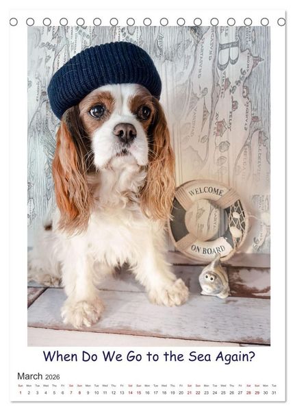 Produktbild: The Adventurous Life of two Daring Cavaliers (Desk Calendar 2026 DIN A5 portrait), CALVENDO 12 Month DeskCalendar