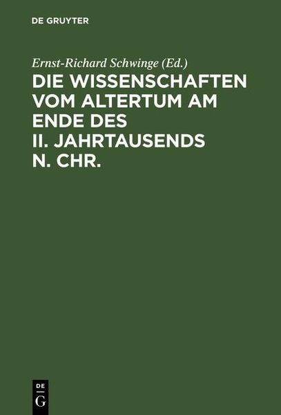 Produktbild: Die Wissenschaften vom Altertum am Ende des II. Jahrtausends n. Chr.