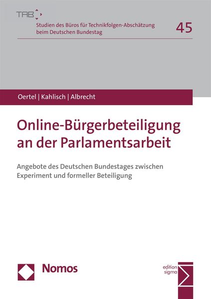 Produktbild: Online-B&uuml;rgerbeteiligung an der Parlamentsarbeit