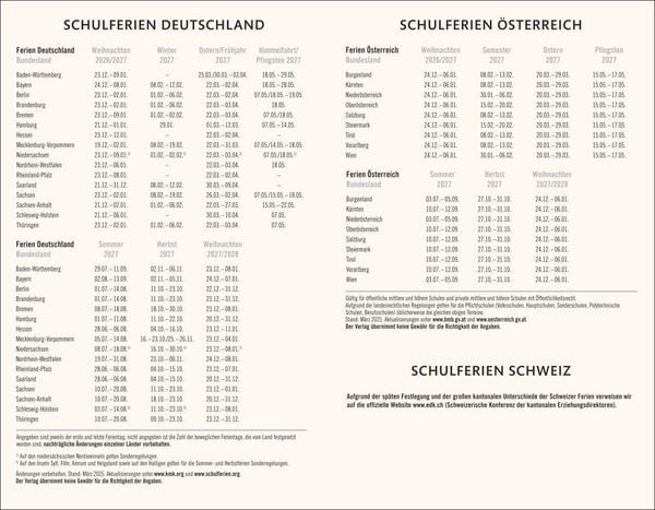 Produktbild: Kombitimer schwarz klein 2027