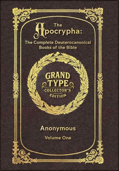 Produktbild: Large Print - The Apocrypha, Volume 1 of 2 - Grand Type Collector's Edition - Matte Hardcover with Dust Jacket