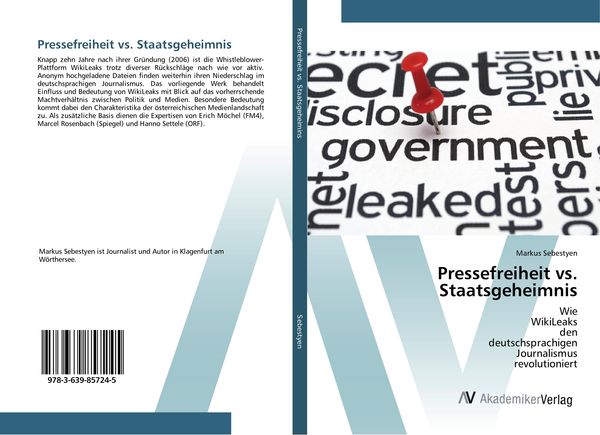 Produktbild: Pressefreiheit vs. Staatsgeheimnis
