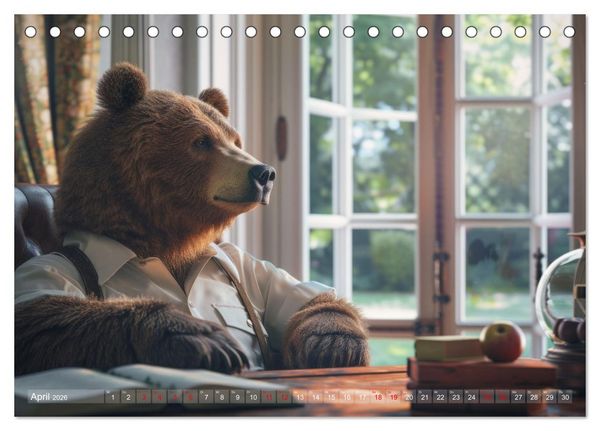 Produktbild: B&auml;ren im B&uuml;ro (Tischkalender 2026 DIN A5 quer), CALVENDO Monatskalender