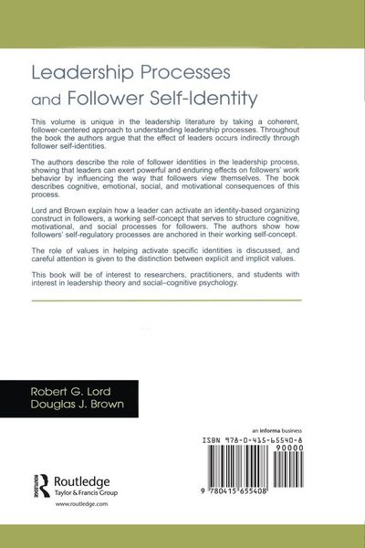 Produktbild: Leadership Processes and Follower Self-identity
