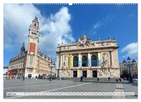 Produktbild: Lille - Charmante Metropole in Nordfrankreich (Wandkalender 2026 DIN A2 quer), CALVENDO Monatskalender