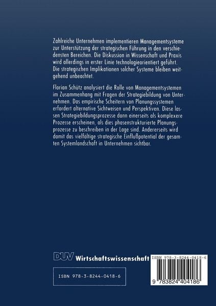 Produktbild: Managementsysteme und Strategien