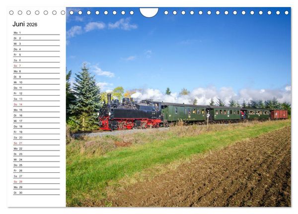 Produktbild: Schmalspurbahnen im Harz (Wandkalender 2026 DIN A4 quer), CALVENDO Monatskalender