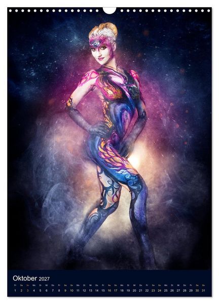 Produktbild: Bodypainting Adventures (Wandkalender 2027 DIN A3 hoch), CALVENDO Monatskalender