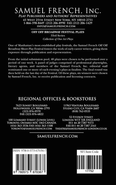 Produktbild: Off Off Broadway Festival Plays, 33rd Series