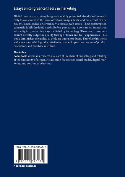 Produktbild: Essays on congruence theory in marketing
