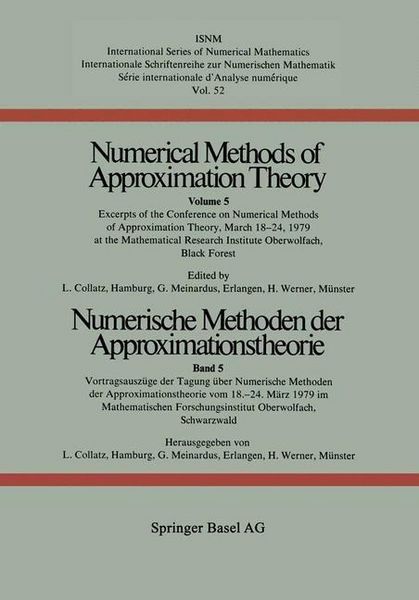 Produktbild: Numerische Methoden der Approximationstheorie / Numerical Methods of Approximation Theory
