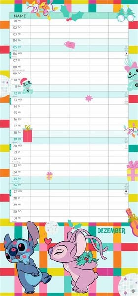 Produktbild: Stitch Familienplaner 2027