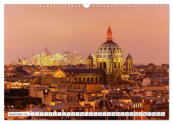 Produktbild: Geliebtes Paris - Ein Bilderbogen aus der Stadt der Liebe (Wandkalender 2026 DIN A3 quer), CALVENDO Monatskalender