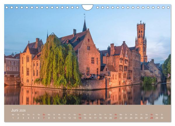 Produktbild: Br&uuml;gge und Gent, eine Fotoreise durch die zwei Perlen Flanderns. (Wandkalender 2026 DIN A4 quer), CALVENDO Monatskalender