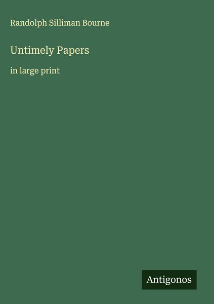 Produktbild: Untimely Papers