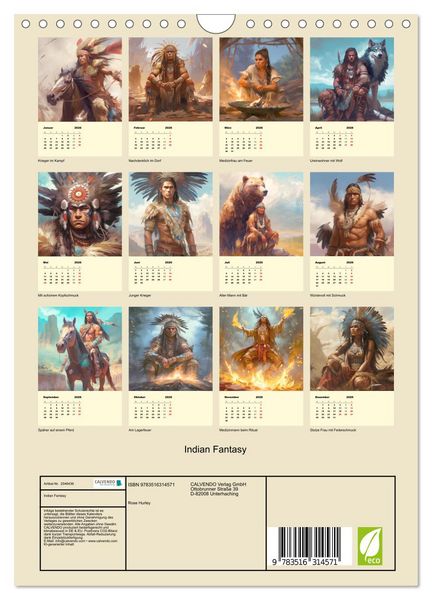 Produktbild: Indian Fantasy (Wandkalender 2026 DIN A4 hoch), CALVENDO Monatskalender