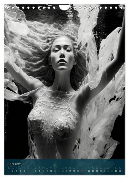 Produktbild: Femmes Aquatiques (Calendrier mural 2026 DIN A4 horizontal), CALVENDO calendrier mensuel