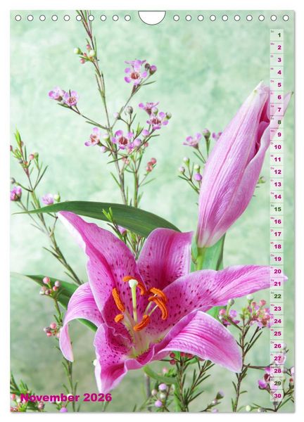 Produktbild: Lilien-Eleganz (Wandkalender 2026 DIN A4 hoch), CALVENDO Monatskalender
