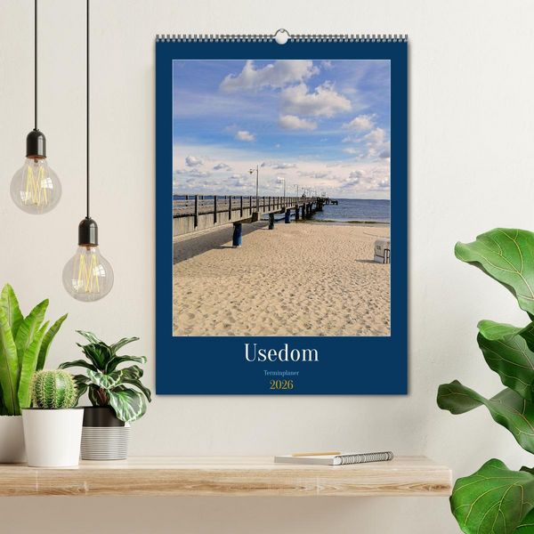Produktbild: Usedom Ostsee - Terminplaner (Wandkalender 2026 DIN A2 hoch), CALVENDO Monatskalender
