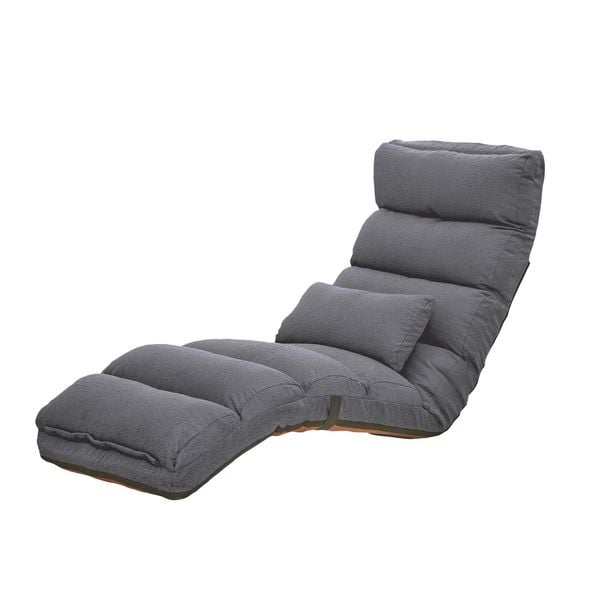 Produktbild: HTI-Living Liegesessel Maribel velvet grau Liegesessel Maribel velvet grau