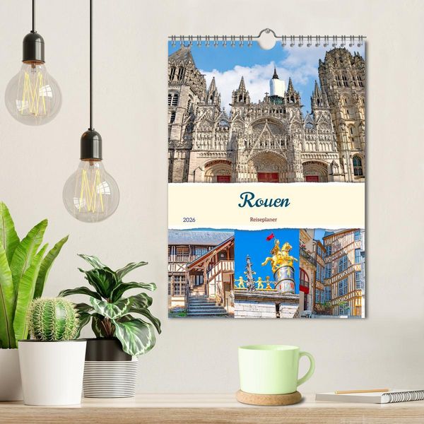 Produktbild: Rouen - Reiseplaner (Wandkalender 2026 DIN A4 hoch), CALVENDO Monatskalender