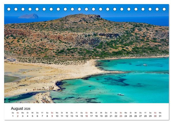 Produktbild: Kretas Wilder Westen (Tischkalender 2026 DIN A5 quer), CALVENDO Monatskalender