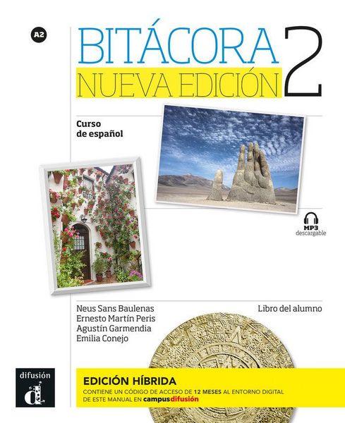 Produktbild: Bitacora Nueva edicion 2 - Edicion hibrida - Libro del alumno (A2) + MP3 descargable