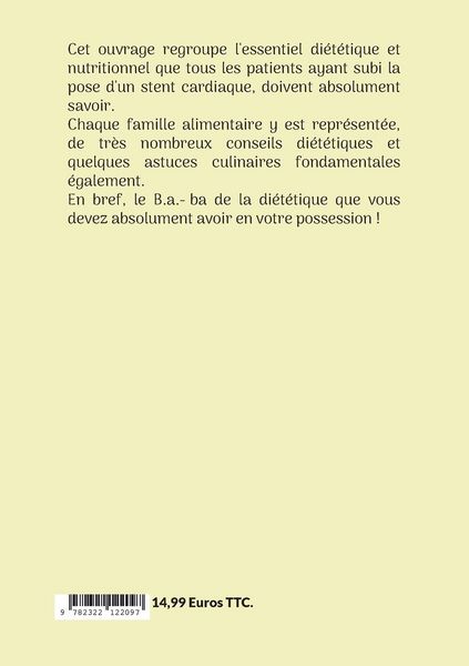 Produktbild: Le b.a.-ba de la di&eacute;t&eacute;tique apr&egrave;s la pose d'un stent cardiaque.
