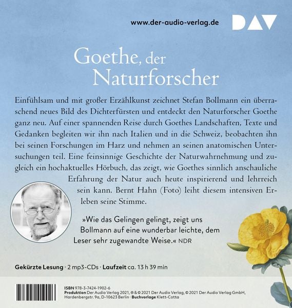 Produktbild: Der Atem der Welt. Johann Wolfgang Goethe und die Erfahrung der Natur