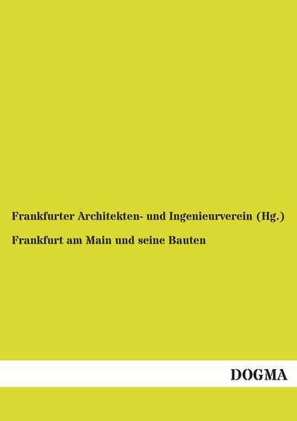 Produktbild: Frankfurt am Main und seine Bauten