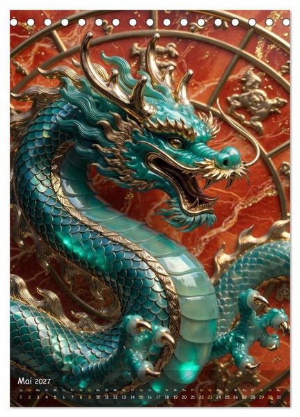 Produktbild: ZODIAK JADE IMPERIAL (Tischkalender 2027 DIN A5 hoch), CALVENDO Monatskalender