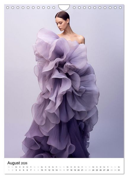 Produktbild: Floral Couture (Wandkalender 2026 DIN A4 hoch), CALVENDO Monatskalender
