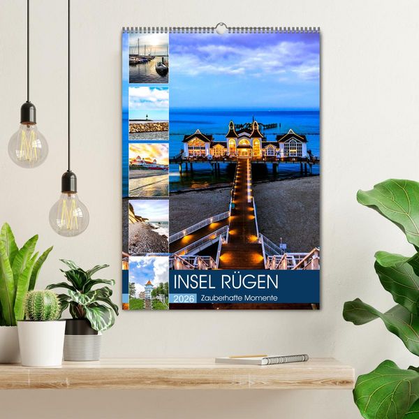 Produktbild: INSEL R&Uuml;GEN - Zauberhafte Momente (Wandkalender 2026 DIN A2 hoch), CALVENDO Monatskalender