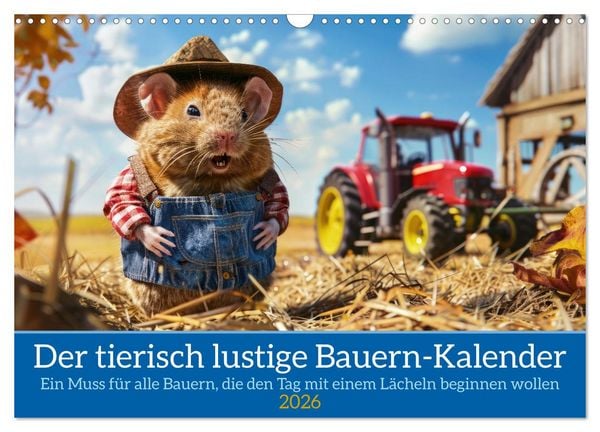 Produktbild: Der tierisch lustige Bauern-Kalender (Wandkalender 2026 DIN A3 quer), CALVENDO Monatskalender